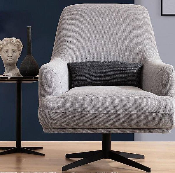 Laremy Luxe Fauteuil — Elegante Grijze Designfauteuil