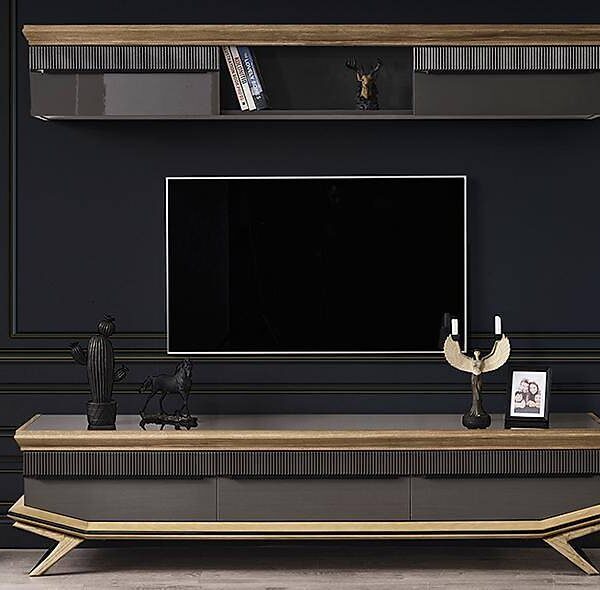Larina Antraciet tv-meubel — Premium kwaliteit