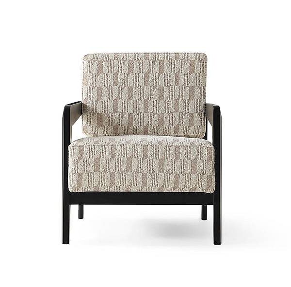 Latoya luxe fauteuil met houten armleuningen