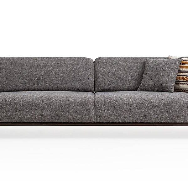 Laus 4-zits bank - Premium kwaliteit, modern grijs