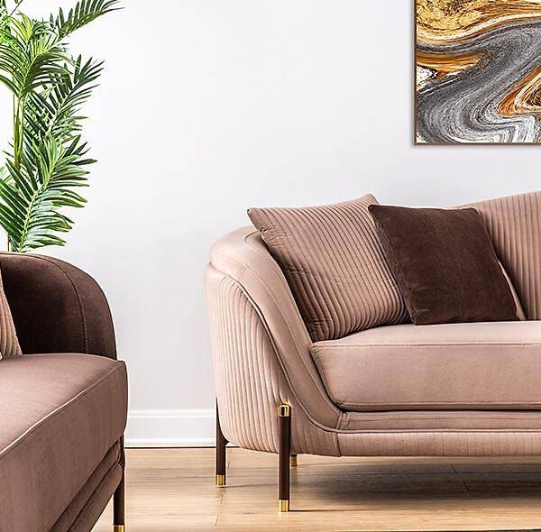 Leaf Bruin Bankstel – Premium kwaliteit voor uw woonkamer