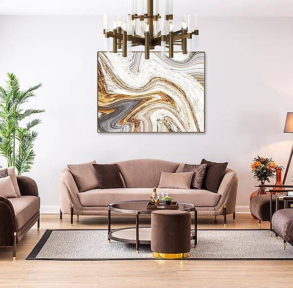 Leaf Bruin Bankstel – Premium kwaliteit voor uw woonkamer