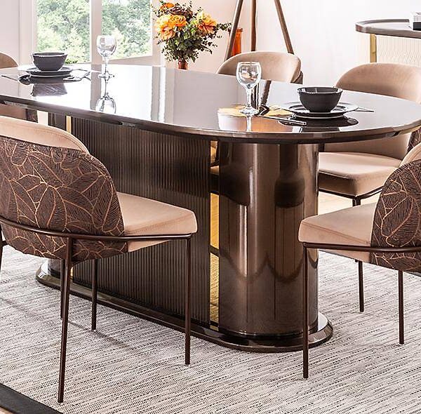 Leaf eetkamerset bruin — premium kwaliteit