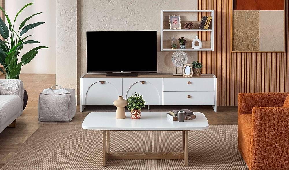 Lenora Wit TV-meubel — Premium kwaliteit & strak design
