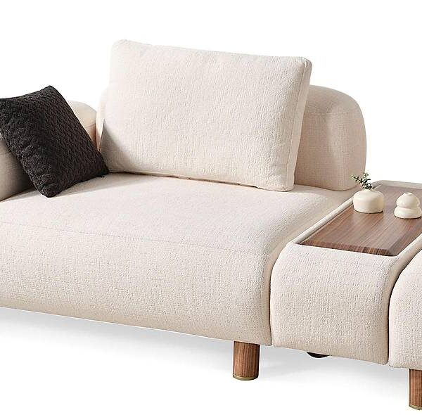 Lizay designbank met geïntegreerde salontafel — luxe
