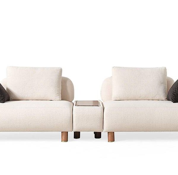 Lizay designbank met geïntegreerde salontafel — luxe