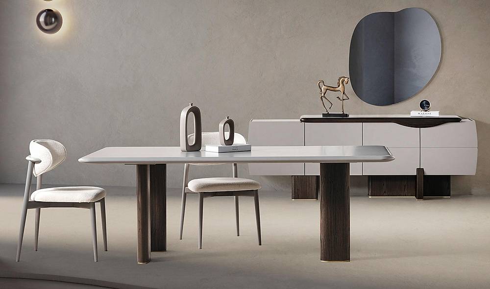 Lizay Luxe Eettafelset - Modern Grijs