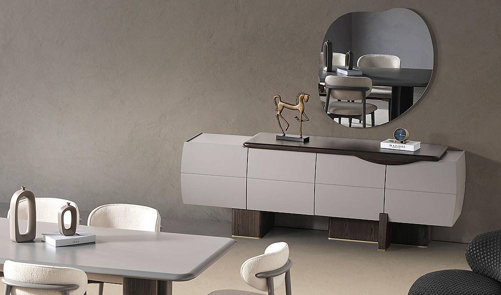 Lizay Luxe Eettafelset - Modern Grijs