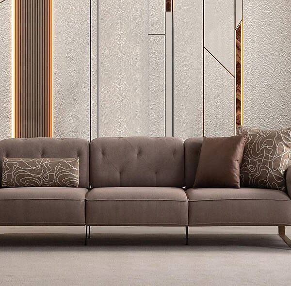 Luxe 4-zitsbank Almoda — koffiebruin & comfortabel