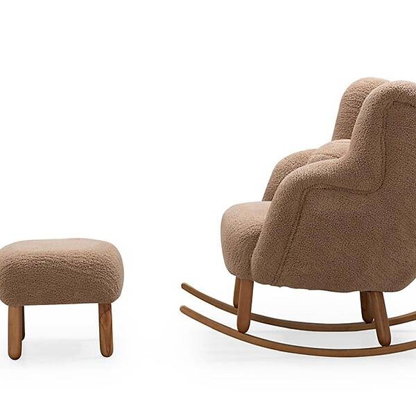 Luxe Alesta schommelstoel met zacht kussen