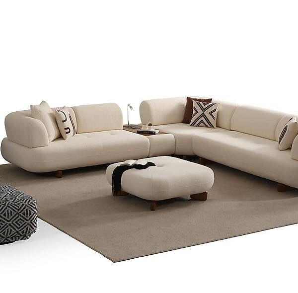 Luxe bruine hoekbank – premium comfort en stijl