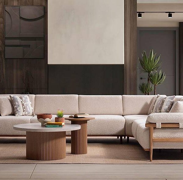 Luxe Flora hoekbank — premium kwaliteit