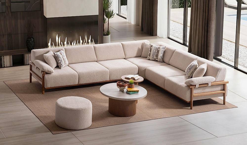 Luxe Flora hoekbank — premium kwaliteit