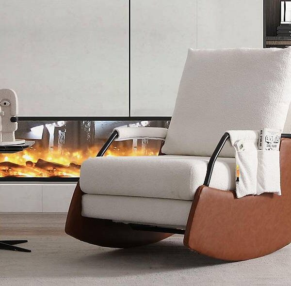 Luxe Inox schommelfauteuil Taba – designfauteuil