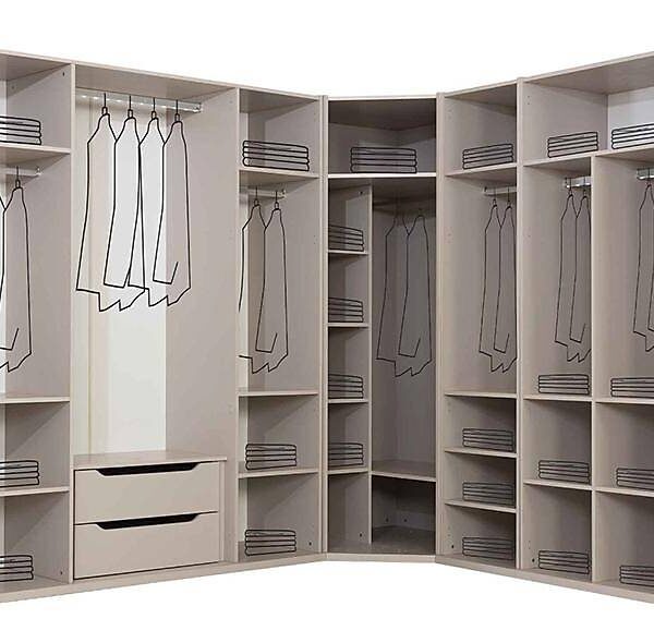 Luxe Sarmaşık Hoekkast — Premium garderobekast