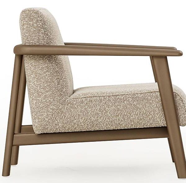 Madrid Berjer Houten Fauteuil — Luxueus Design