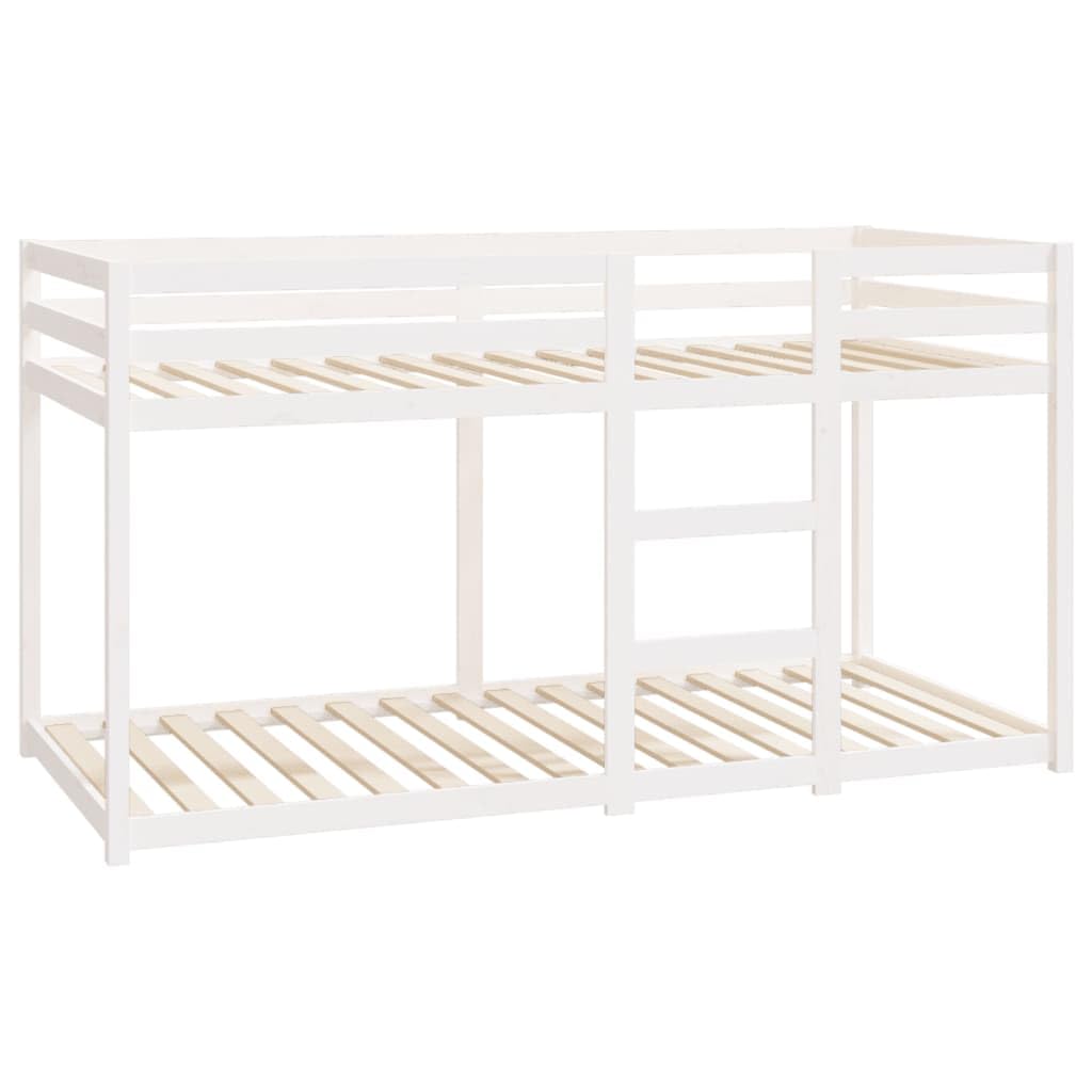 Massief dennenhout stapelbed 90x200 cm – stijlvol wit