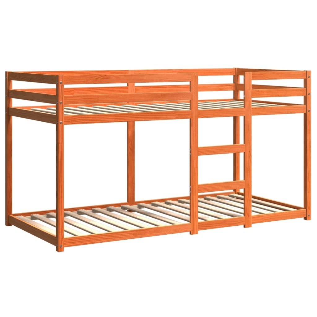 Massief dennenhout stapelbed 90x200 cm – stijlvol wit