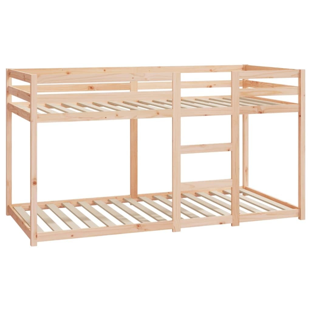 Massief dennenhout stapelbed 90x200 cm – stijlvol wit