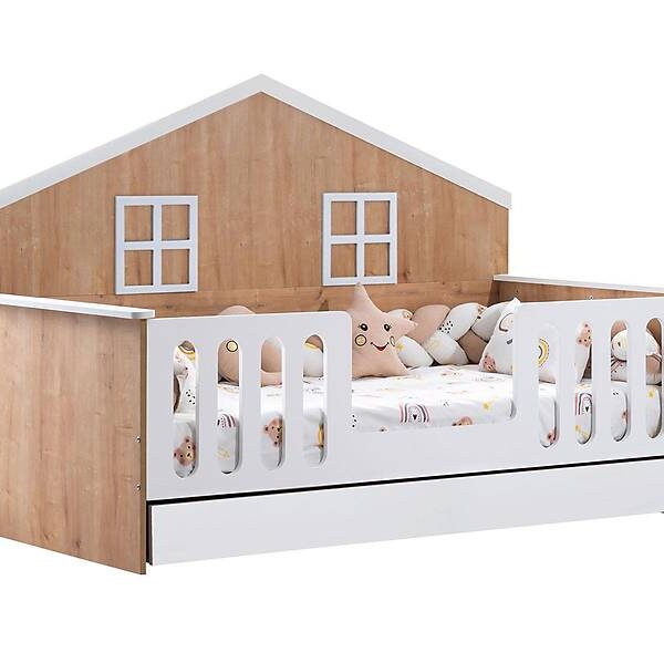 Massief eiken Montessori-bed Pearl