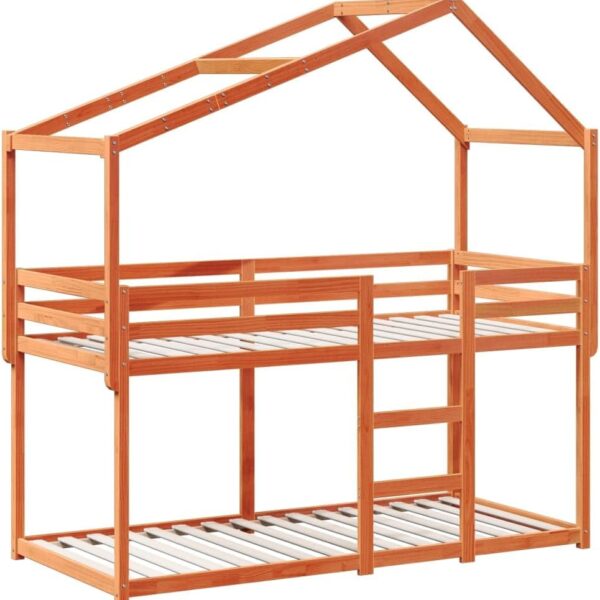 Massief grenen kinderbed huisje 90x200 – Premium kwaliteit