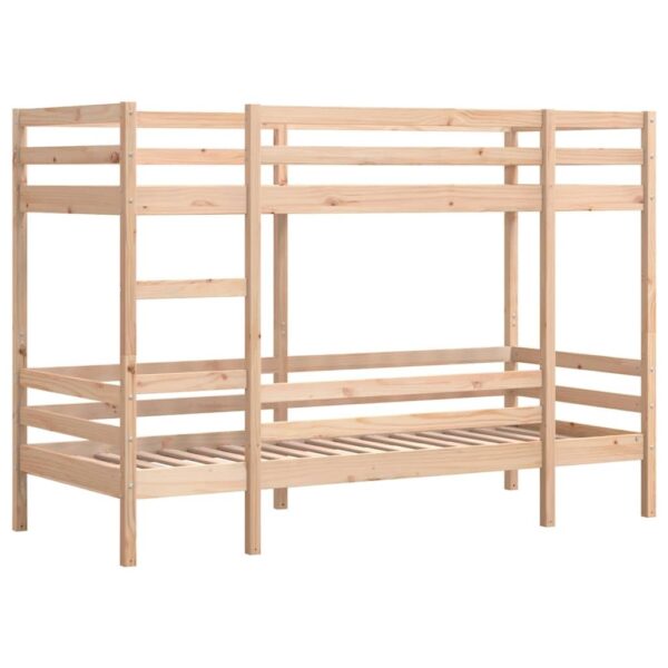 Massief grenen stapelbed 90x200 met opbergruimte