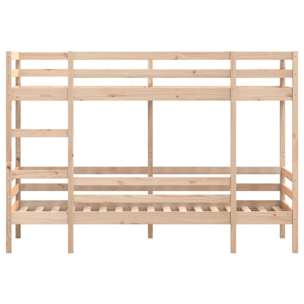 Massief grenen stapelbed 90x200 met opbergruimte