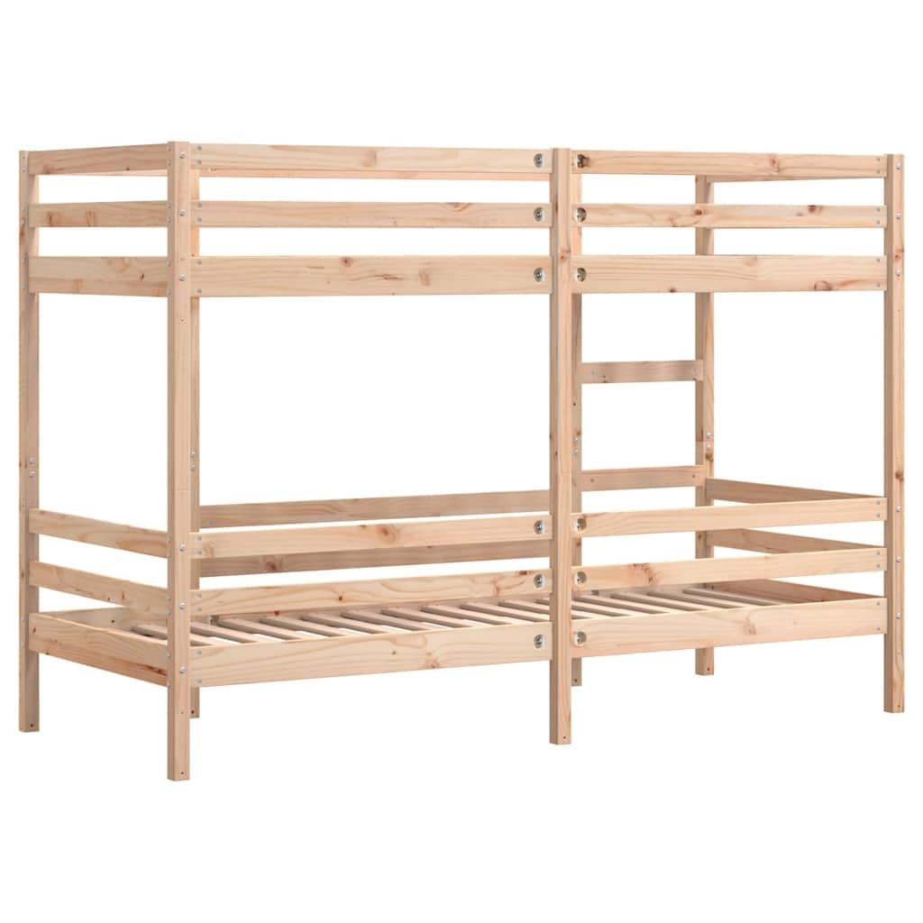 Massief grenen stapelbed 90x200 met opbergruimte