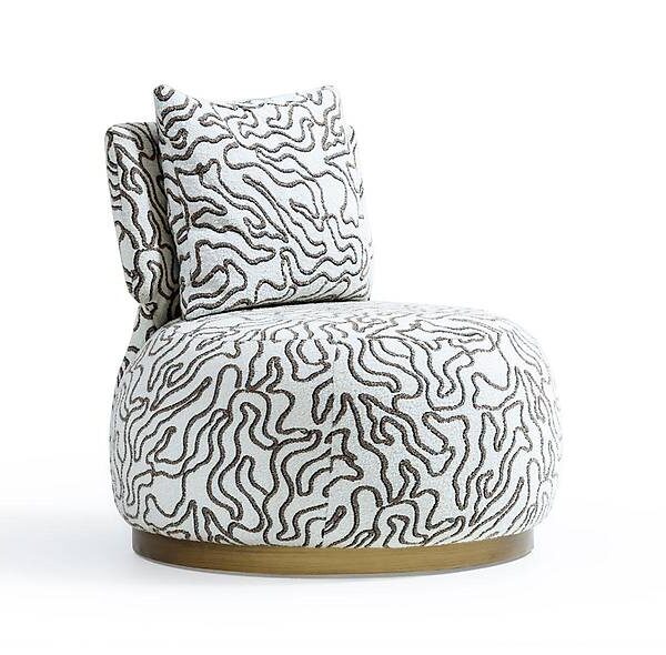 Mavera Desenli – Luxe designfauteuil met opvallend dessin