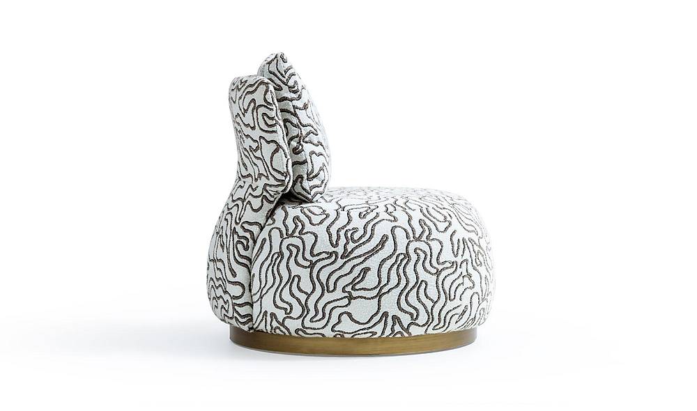 Mavera Desenli – Luxe designfauteuil met opvallend dessin