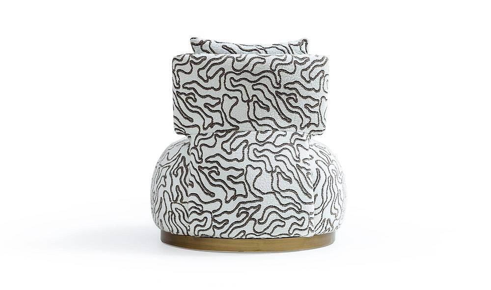 Mavera Desenli – Luxe designfauteuil met opvallend dessin