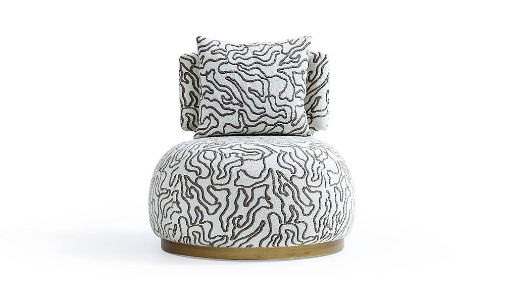 Mavera Desenli – Luxe designfauteuil met opvallend dessin