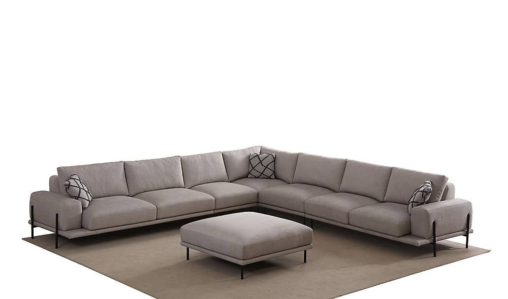Merina Large Zwarte Hoekbank - Luxe kwaliteit