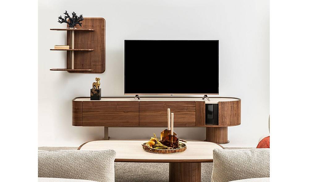 Messina walnoot tv-meubel — luxe tijdloos design