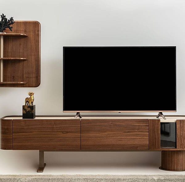 Messina walnoot tv-meubel — luxe tijdloos design