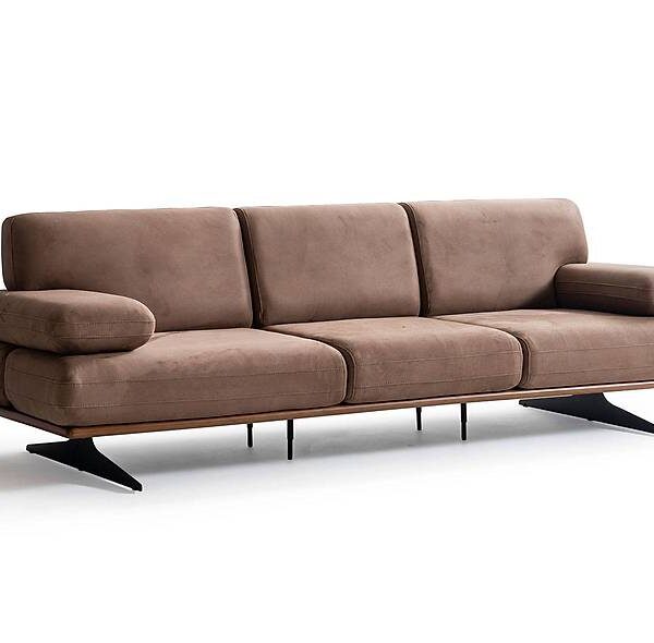 Modre 4-zits bank – modern design en luxe comfort