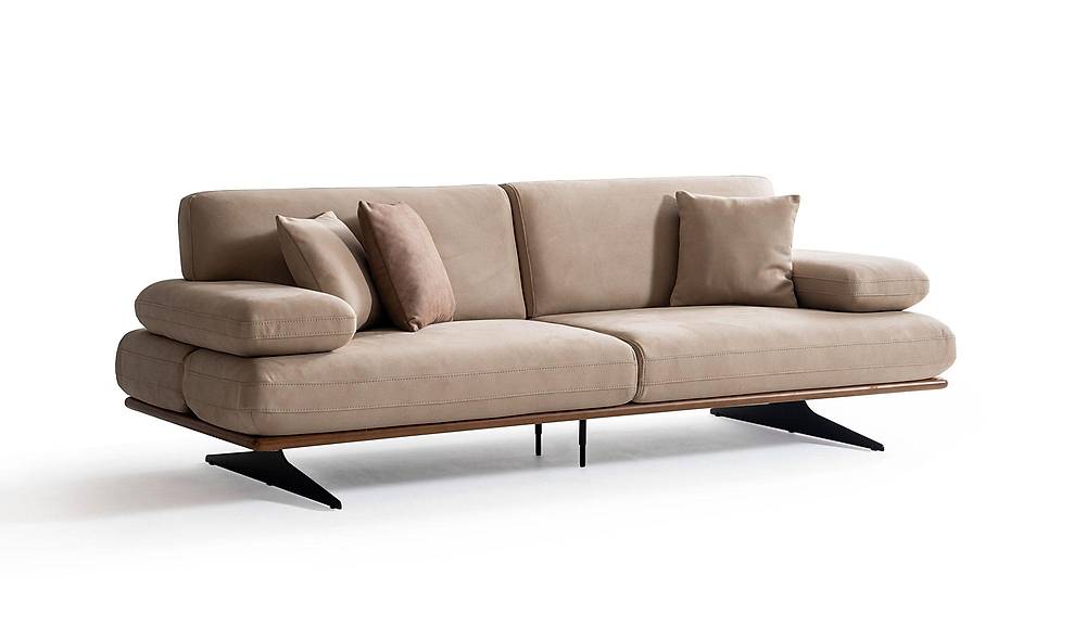 Modre driezitsbank – Luxe modern design, nieuw