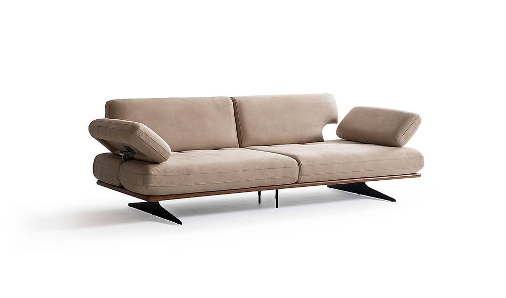 Modre driezitsbank – Luxe modern design, nieuw