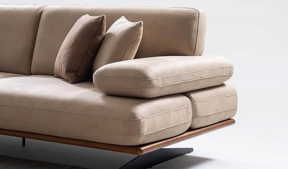 Modre driezitsbank – Luxe modern design, nieuw