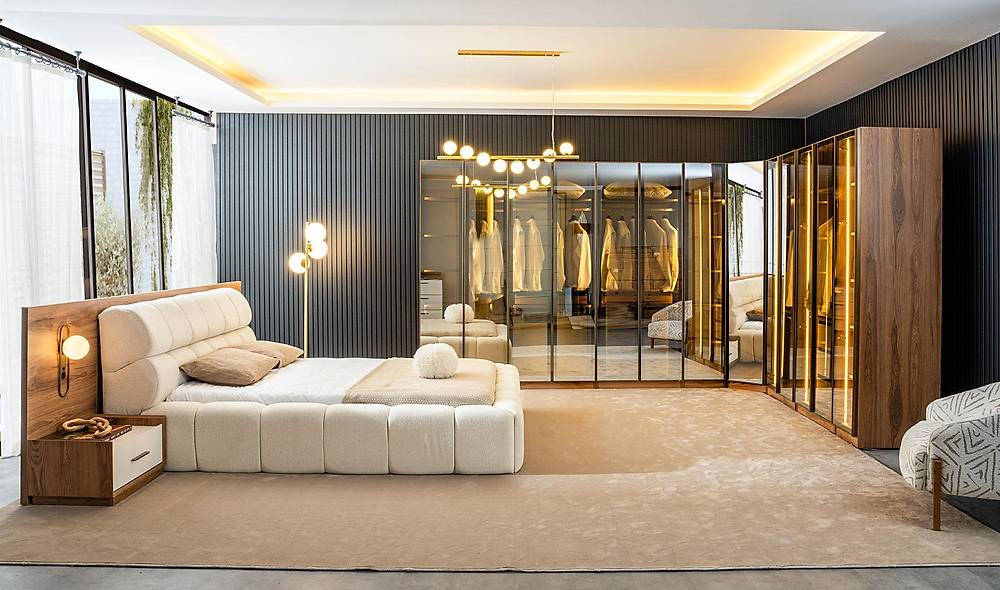 Montego slaapkamerset met opbergbed & hoekkast — ruimtebesparend