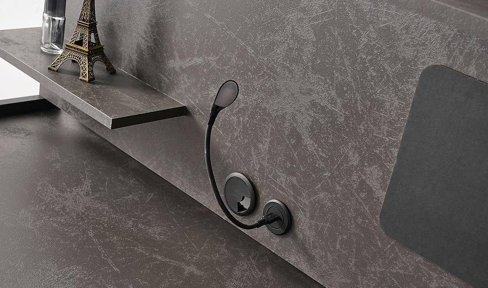 Negro zwart bureau — luxe design voor thuiskantoor