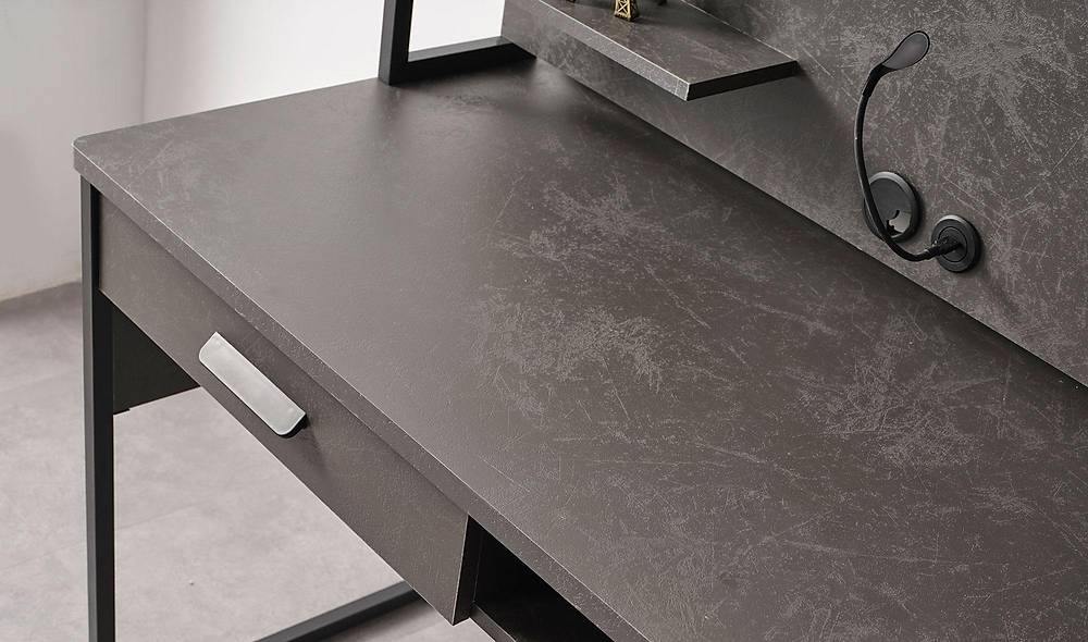 Negro zwart bureau — luxe design voor thuiskantoor
