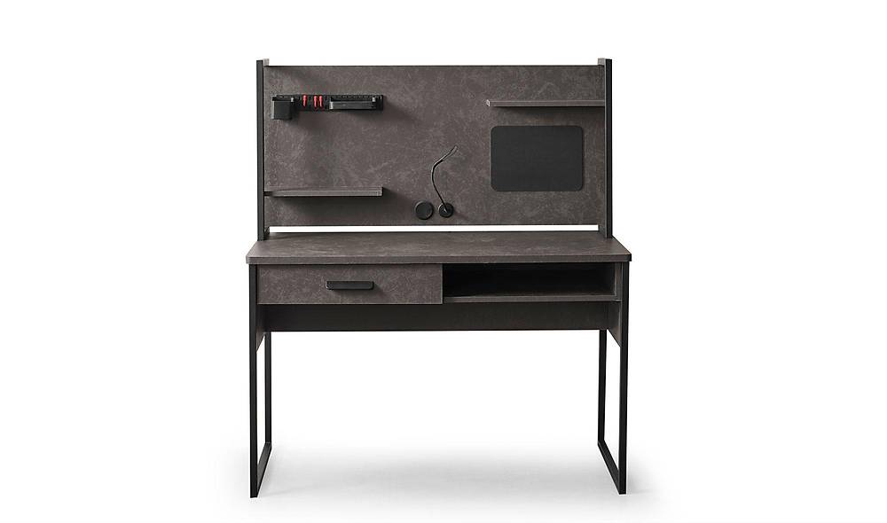 Negro zwart bureau — luxe design voor thuiskantoor