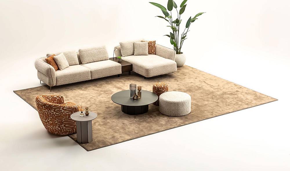 Nieuwe Loca hoekbank met bijzettafel – luxe comfort
