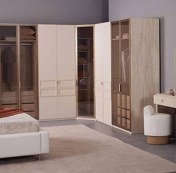 Nita Slaapkamerset met Opbergbed & Hoekkast — Ruimtebesparend