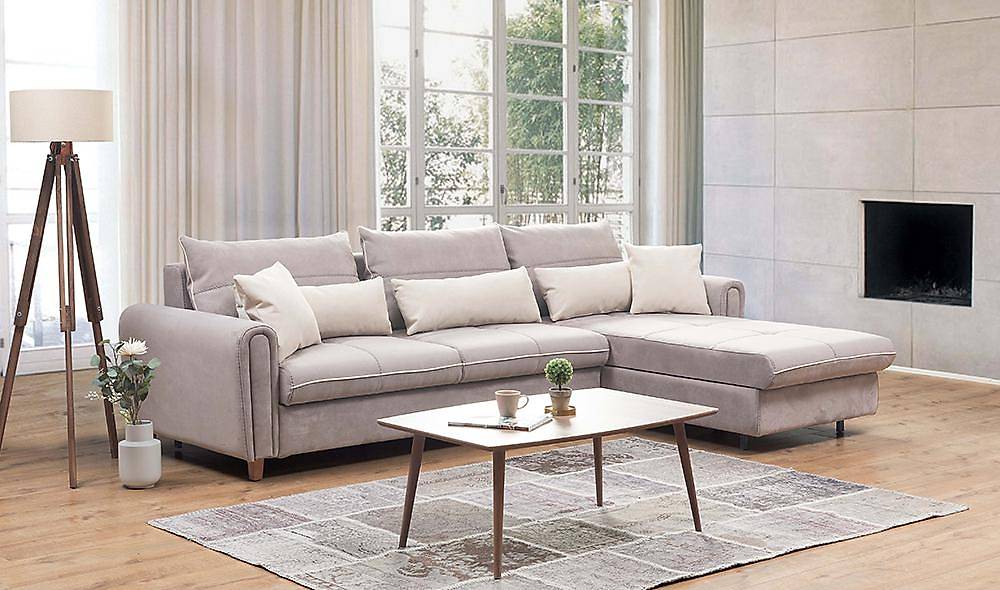 Opso luxe hoekbank met uittrekbed — slaapbank