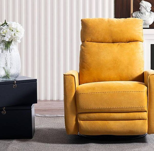 Optima Recliner TV-fauteuil – Luxe comfort in mosterdgeel