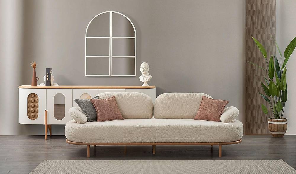 Ornate Luxe Driezitsbank — Premium design en kwaliteit