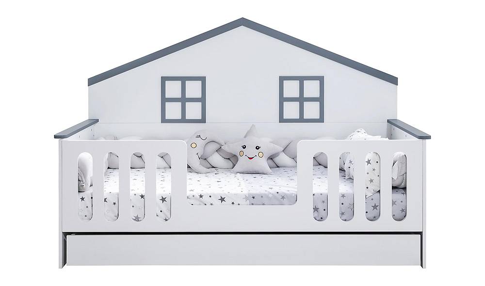 Pearl Montessori bed Grijs — Premium kwaliteit & veilig ontwerp