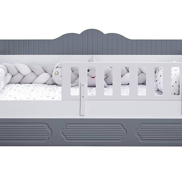 Penna Montessori-bed – Premium grijs, veilig en laag